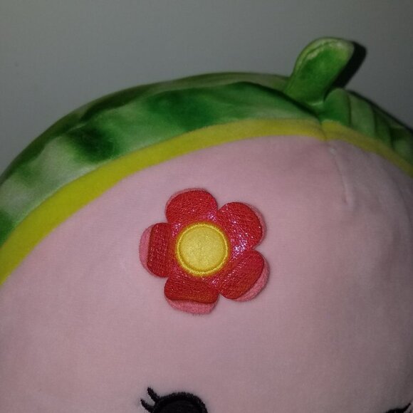 Squishmallows Lena Guava Plush Fruit Squad 12" Kellytoy 2020 Green Pink Winking - Picture 2 of 9